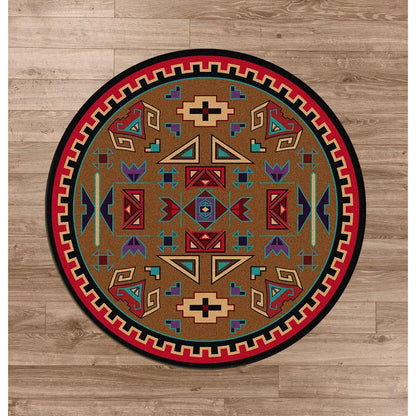 Steppe Rams Rug – Bright – pattern detail