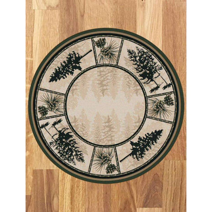 Stoic Forest Rug – Forest – pattern detail