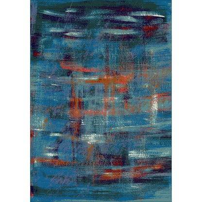 Sunset Canvas Rug – Aqua – lifestyle