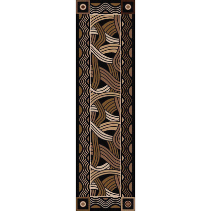 Tangled Rug – Black – lifestyle