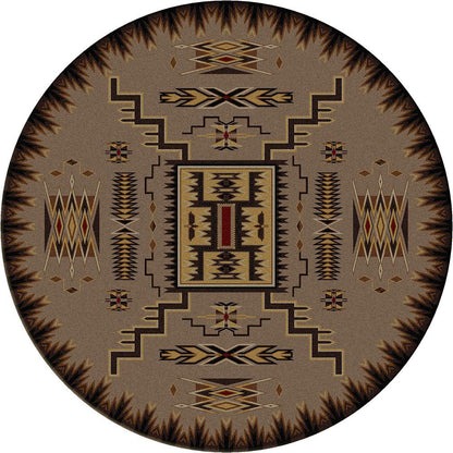 Thunder Catcher Rug – Chestnut – pattern detail