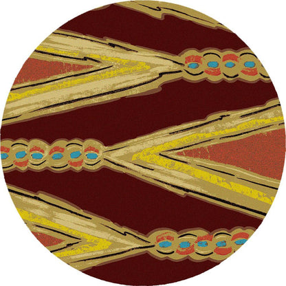Traditional Weave Rug – Red – pattern detail