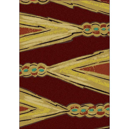 Traditional Weave Rug – Red – lifestyle