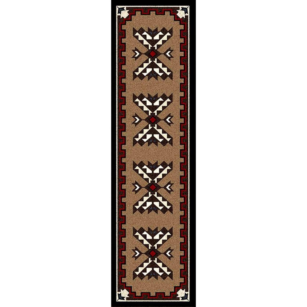 Trail Blanket - Brown-CabinRugs Southwestern Rugs Wildlife Rugs Lodge Rugs Aztec RugsSouthwest Rugs