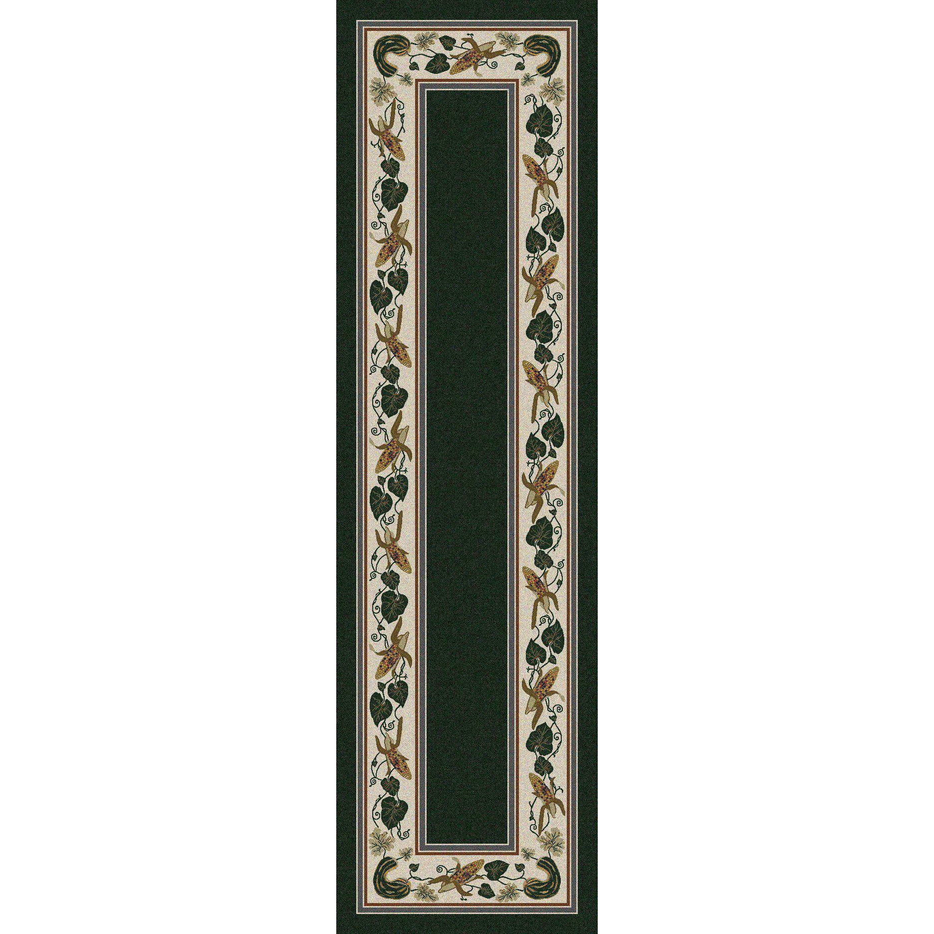 Tres Hermanas - Emerald-CabinRugs Southwestern Rugs Wildlife Rugs Lodge Rugs Aztec RugsSouthwest Rugs