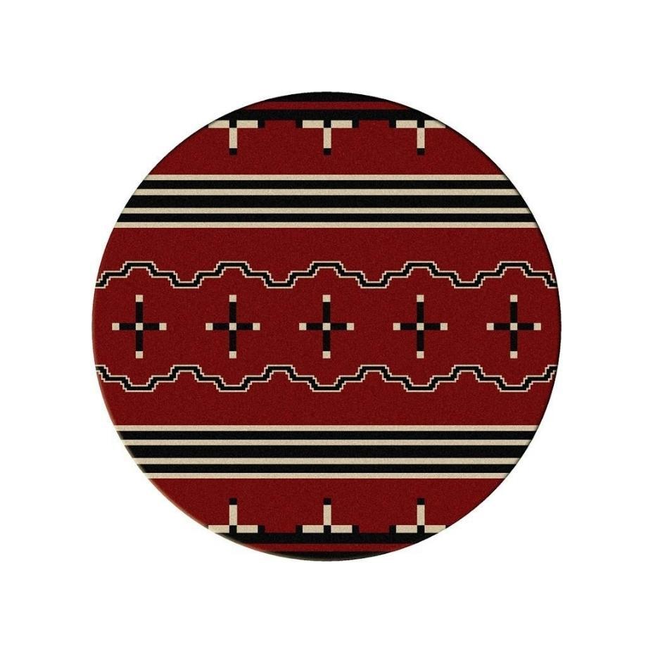 Tribe Leader Rug – Red – pattern detail