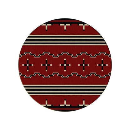 Tribe Leader Rug – Red – pattern detail
