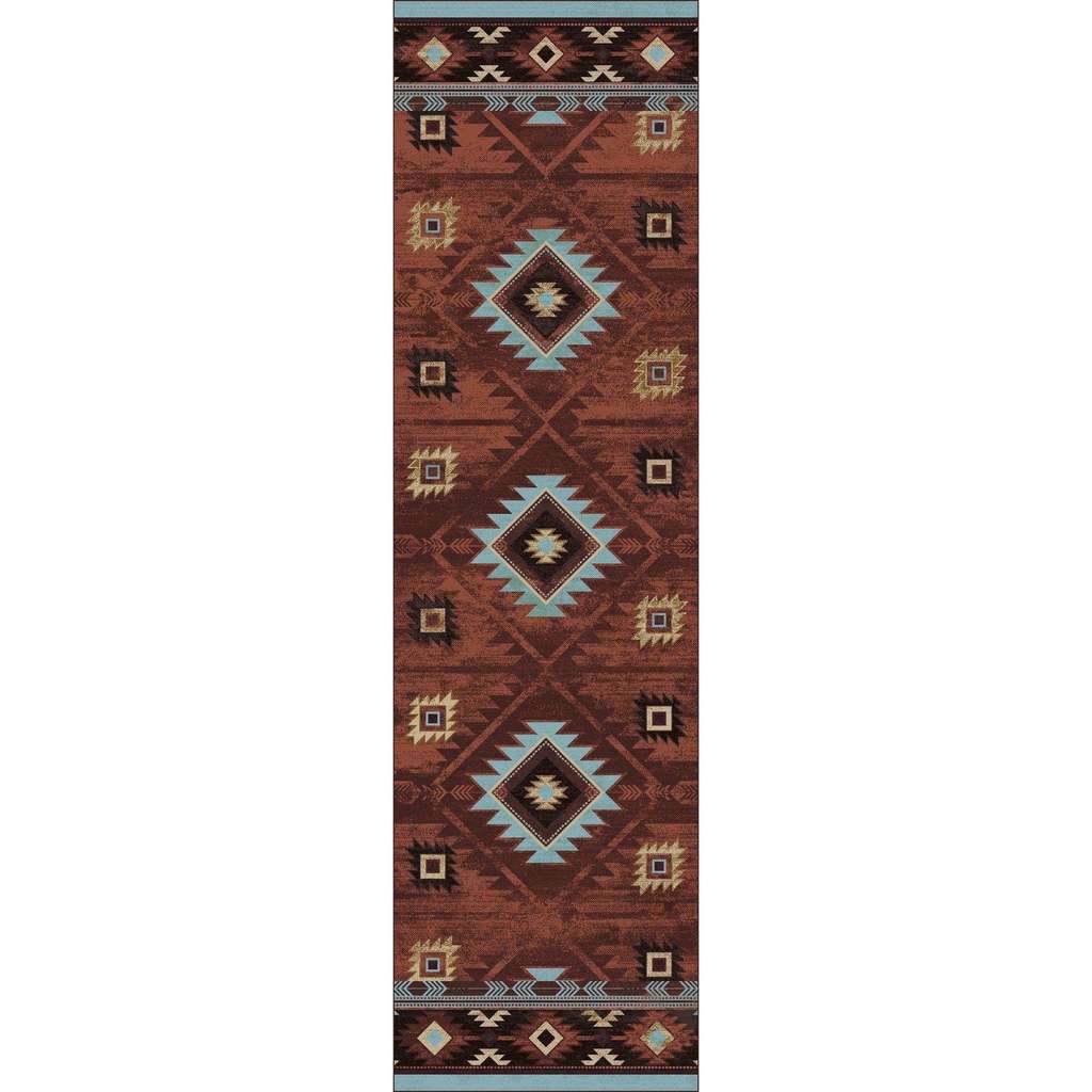 Whisky On The River - Rust-CabinRugs Southwestern Rugs Wildlife Rugs Lodge Rugs Aztec RugsSouthwest Rugs