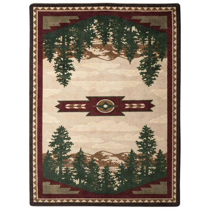 Wilderness Calls Rug – Wine – alternate view