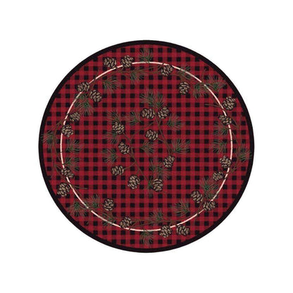 Wooded Forest Rug – Red – alternate view